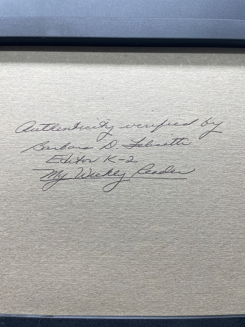 1976 Original Whiskers Comic Strip Art Weekly Reader Framed - 8