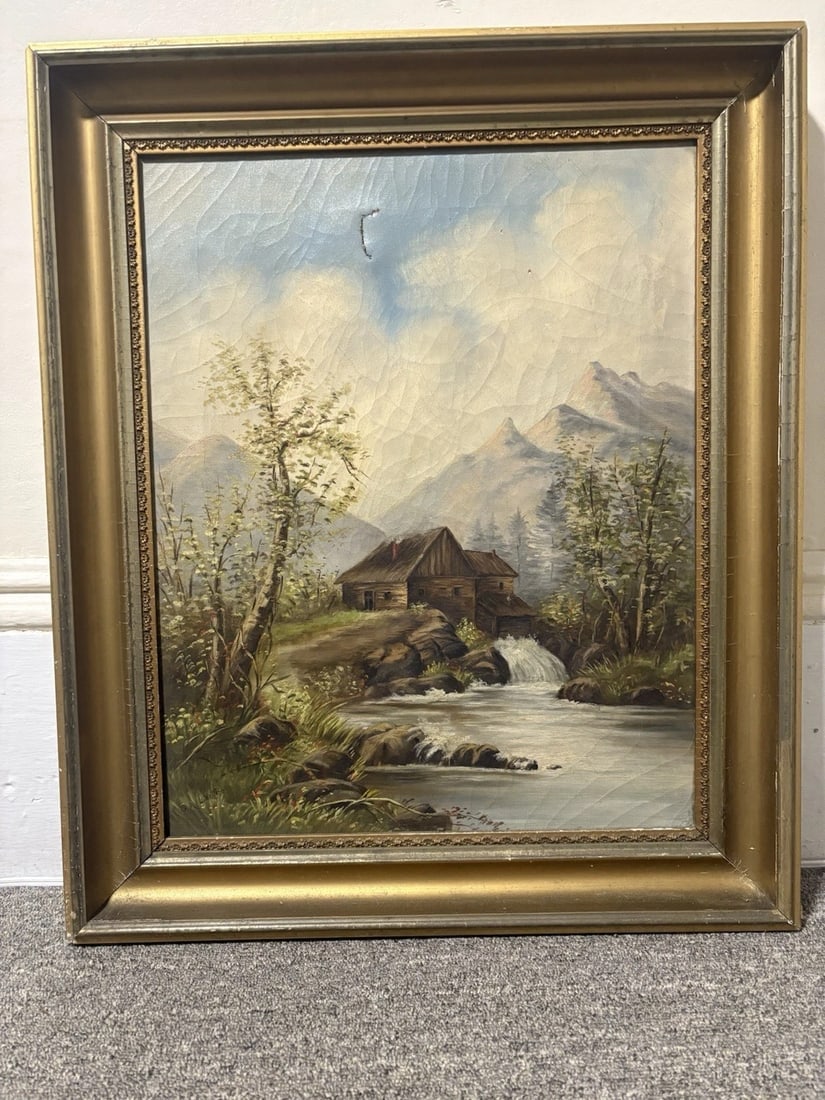 Early 20th Century G A Lieth American School Oil On Canvas Landscape Painting (1 of 8)