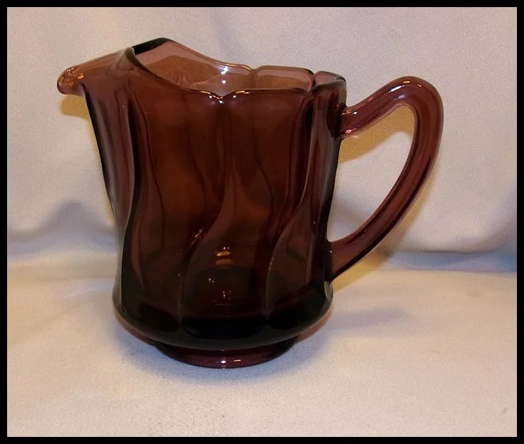 Vintage Fostoria Jamestown Purple 40 Oz Pitcher - 2