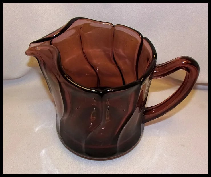 Vintage Fostoria Jamestown Purple 40 Oz Pitcher - 3