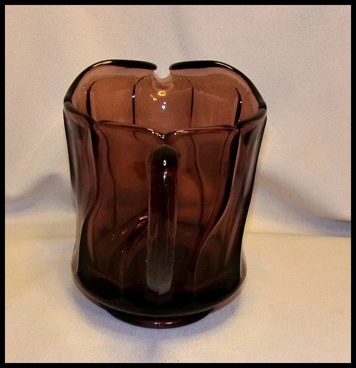 Vintage Fostoria Jamestown Purple 40 Oz Pitcher - 4