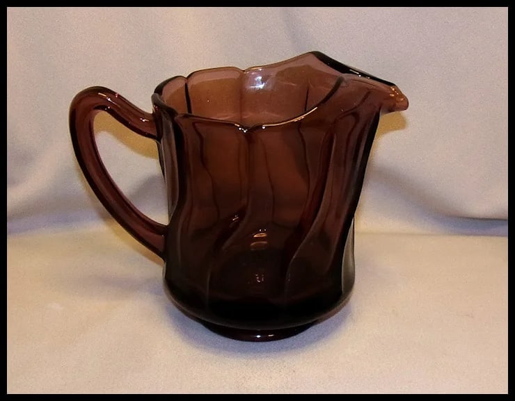 Vintage Fostoria Jamestown Purple 40 Oz Pitcher - 5