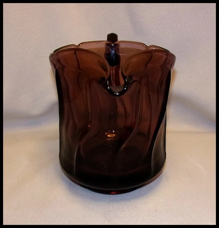 Vintage Fostoria Jamestown Purple 40 Oz Pitcher - 6