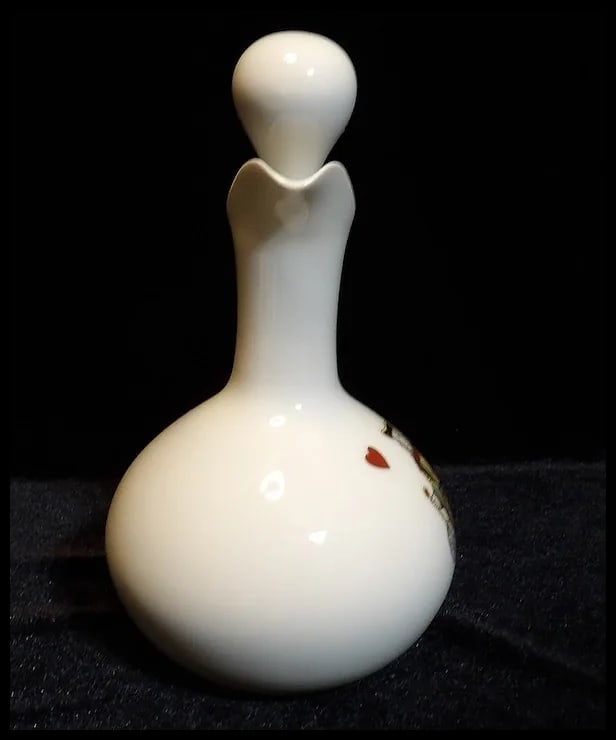 Vintage Porcelaine de Paris Neiman Marcus Limoges France 9 piece Liquor Decanter with King, Queen, - 11