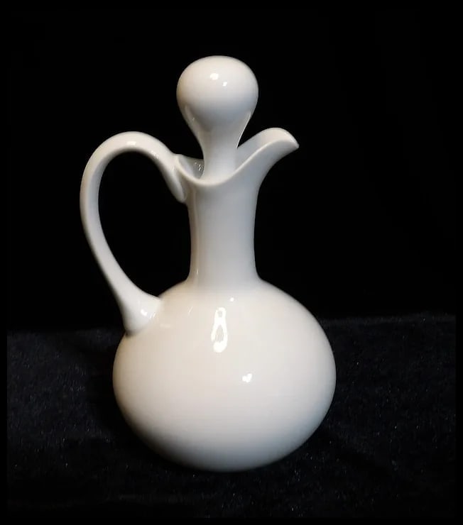 Vintage Porcelaine de Paris Neiman Marcus Limoges France 9 piece Liquor Decanter with King, Queen, - 12