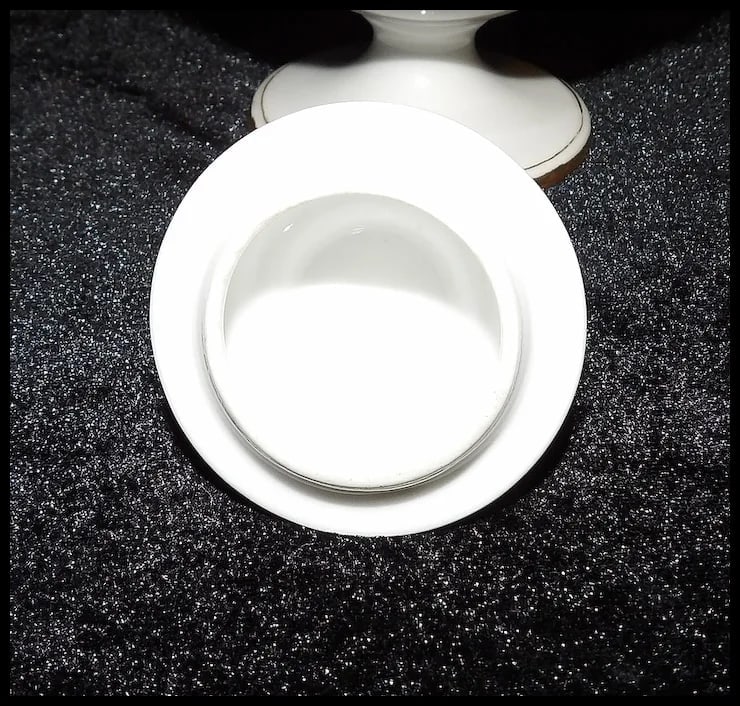 RARE Haviland France White with Gold Accent and Green Christmas Ornament Tea Set - 7