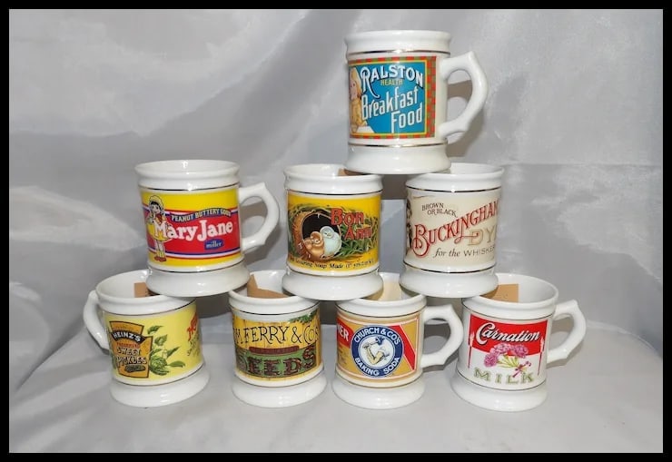 Vintage 1980’s NOS Franklin Mint The Corner Store Coffee Mug Collection - 4