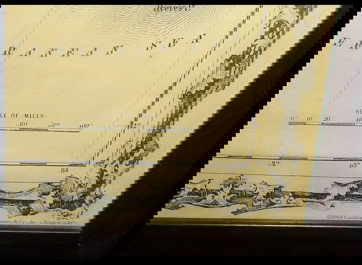 Print of Antique French Map by Cavallini Print & Co 2003 Italy - 3