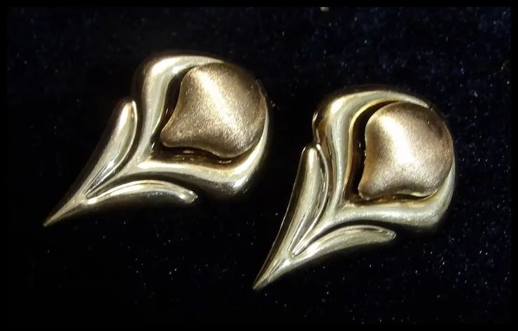 Brev Italian 14 KT Gold Convertible Hearts Earrings - 5