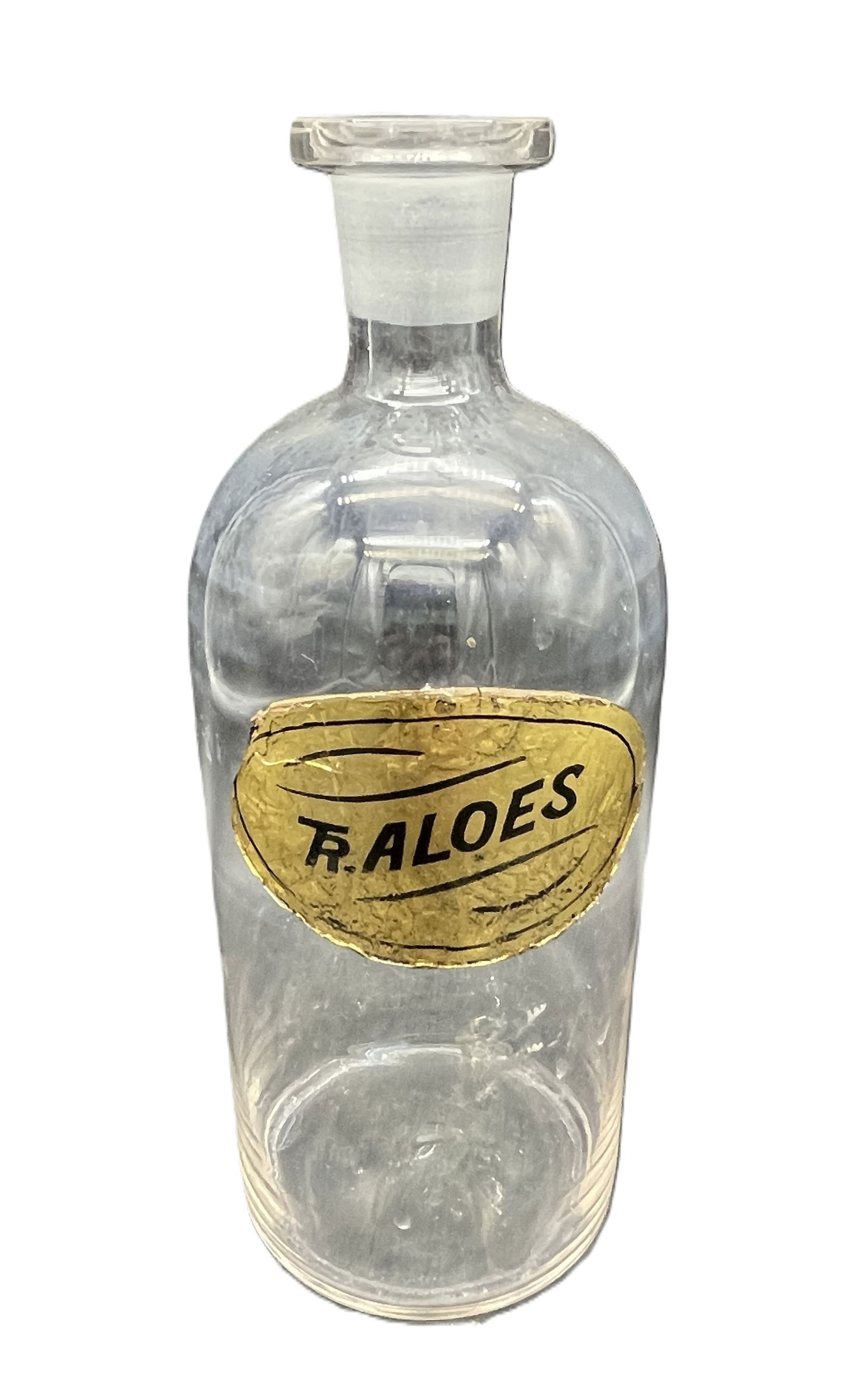 Vintage Pharmacy TINCTURE AOLES GLASS APOTHECARY BOTTLE RX