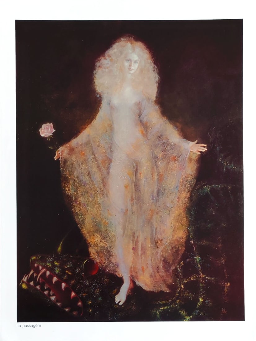 Leonor Fini Photogravure la Passagere 1980: Title: Leonor Fini Photogravure la Passagere 1980 Artist: Leonor Fini Description: Artist: Leonor Fini Country: Argentina Title: la Passagere Medium: Photogravure Marks: Not signed, not numbered Paper