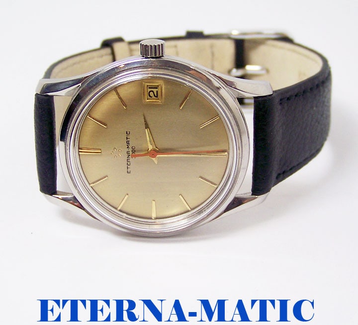 ETERNA-MATIC 3000 Automatic Watch c.1970 Cal.1466U* EXLNT* SERVICED: D ETERNA-MATIC 3000 Automatic Watch c.1970 Cal.1466U* EXLNT* SERVICED . This Mens Eterna watch is Swiss made. . Great present for yourself or someone you love as well as for vintage collectors or enth