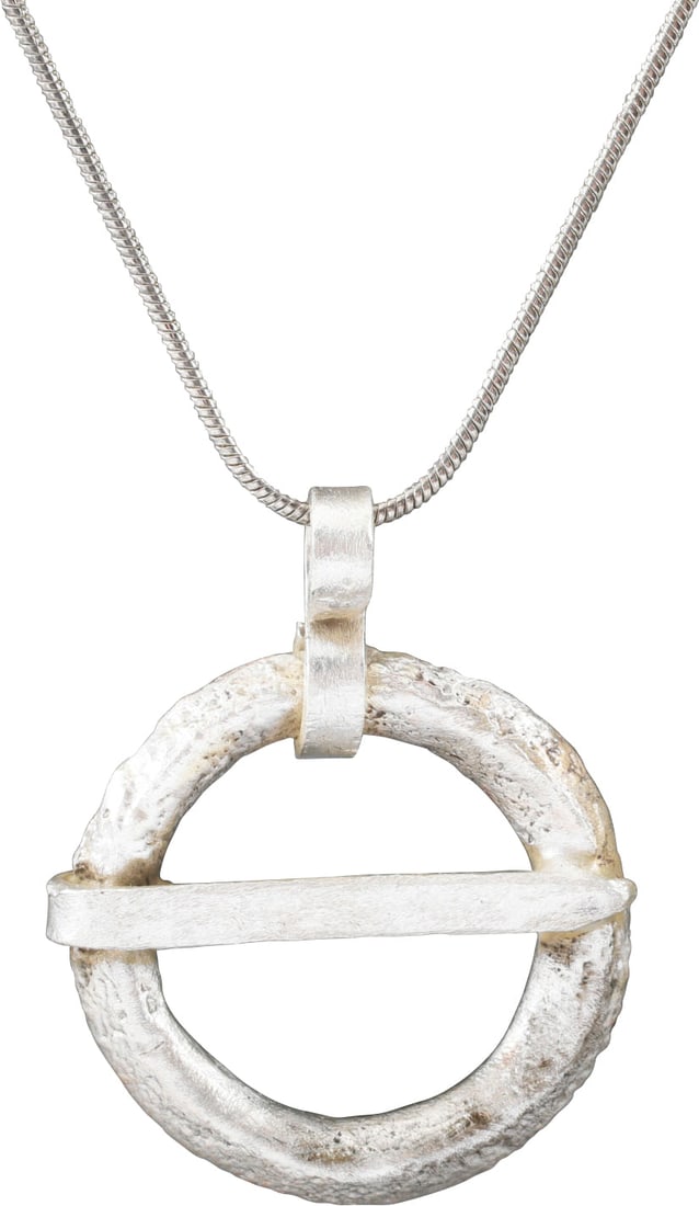 VIKING PROTECTIVE BROOCH, 850-1050 AD: Silvered bronze, worn in numbers on the surface of the jerkin, to provide a measure of protection against sword cuts and, in fact, were a form of armor. See current Public Television programming for d