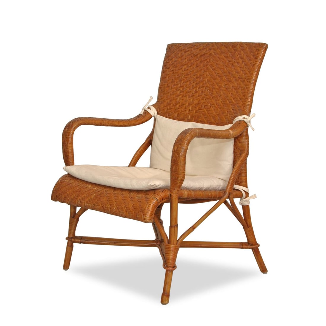 Crate & Barrel Rattan Accent Chair (1 of 10)