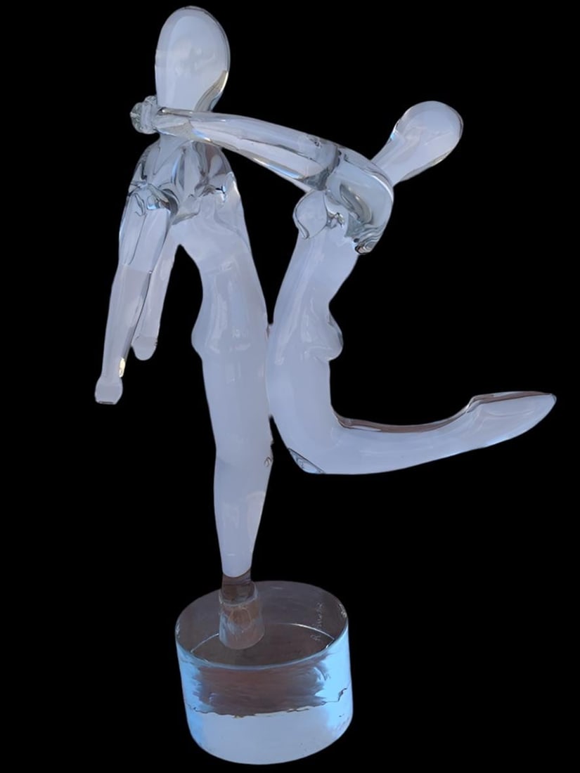 Vintage Italian Renato Anatra Murano Glass Dancers Sculpture (1 of 8)
