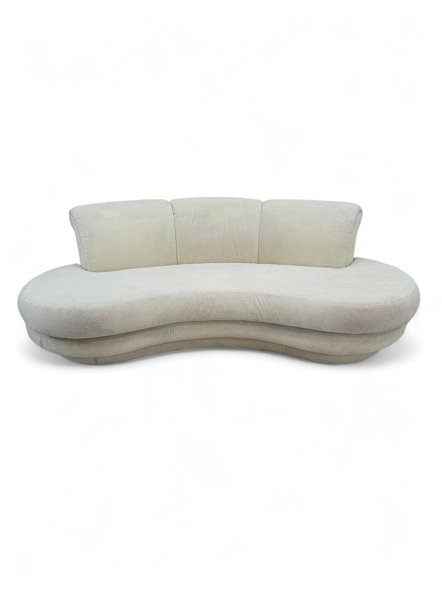 Vintage Postmodern Adrian Pearsall Kidney Shaped Cloud Sofa for Upholstery: Vintage Postmodern Adrian Pearsall Kidney Shaped Cloud Sofa for Upholstery The Vintage Postmodern Adrian Pearsall Kidney Shaped Cloud Sofa is a striking piece that embodies mid-century modern design w