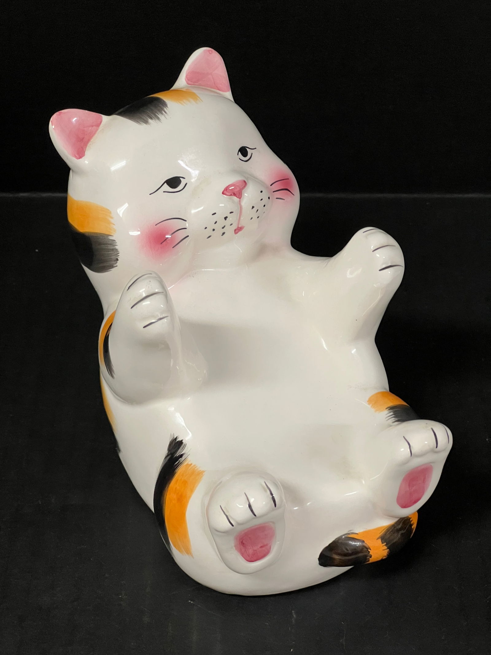 Late 20th Century Ceramic Cat Sculpture (1 of 6)