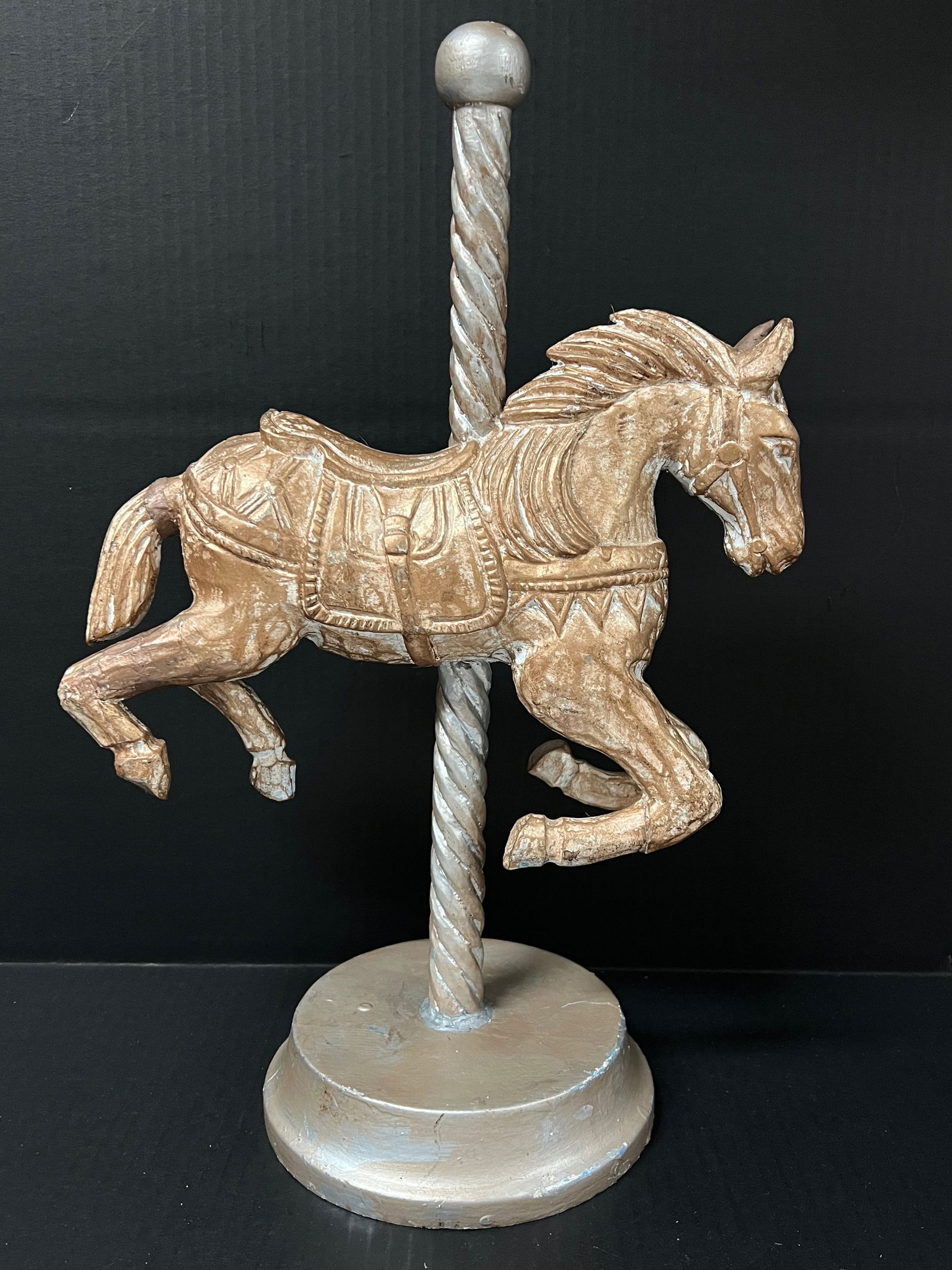 Late 20th Century Carved Wood Horse Carousel Sculpture (1 of 6)