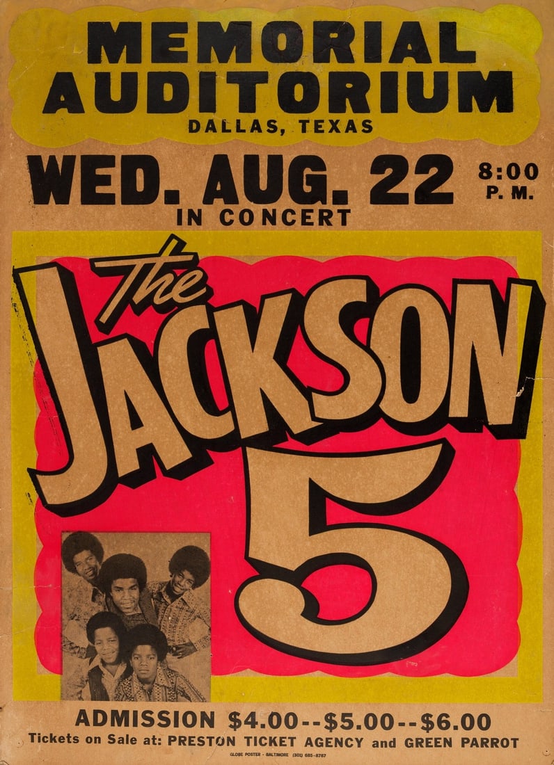 JACKSON 5 MEMORIAL CONCERT POSTER