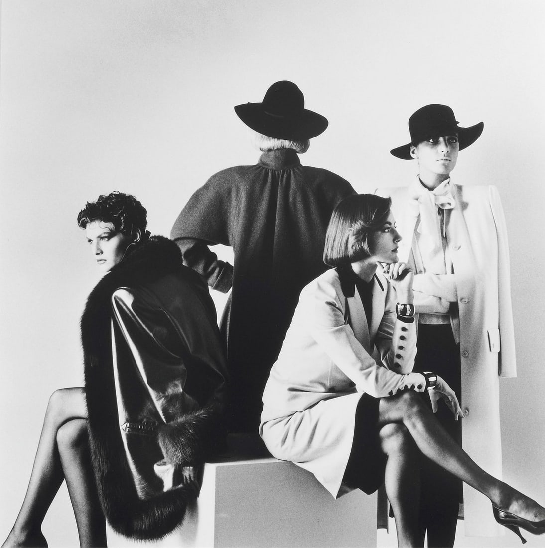 HELMUT NEWTON DRESSED MODELS PRINT