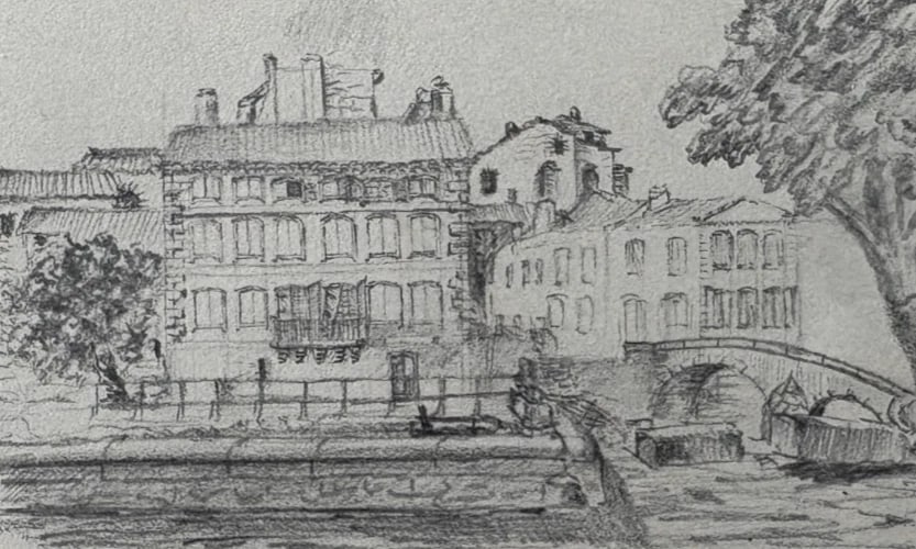 Antique Drawing Castle, Vaucluse, France, Cityview Sketch Artwork: Title: Antique Drawing Castle, Vaucluse, France, Cityview Sketch Artwork Description: Pencil on paper 14.5 x 19.5 cm All our artworks are packaged to a very high standard, using protective cellophane