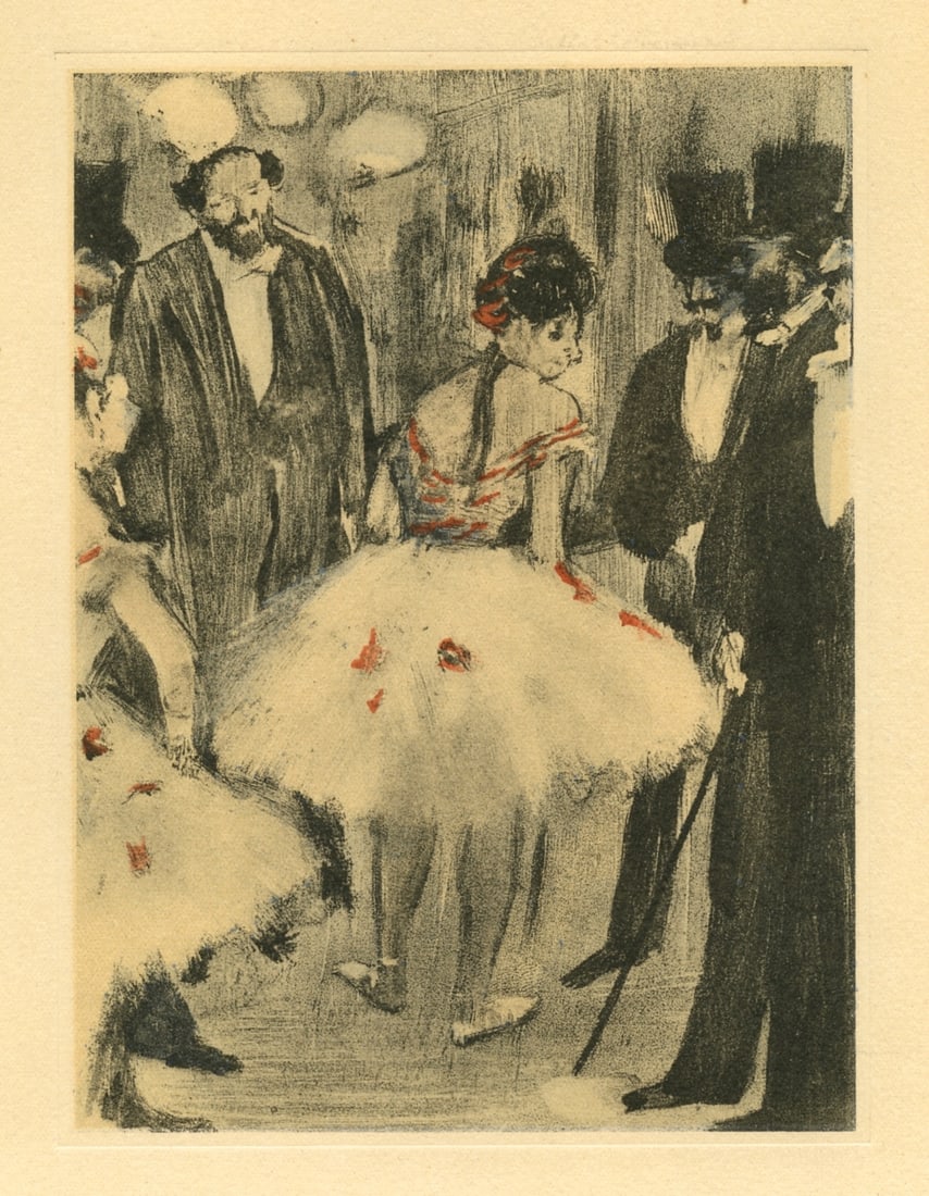 Edgar Degas monotype "Famille Cardinal"