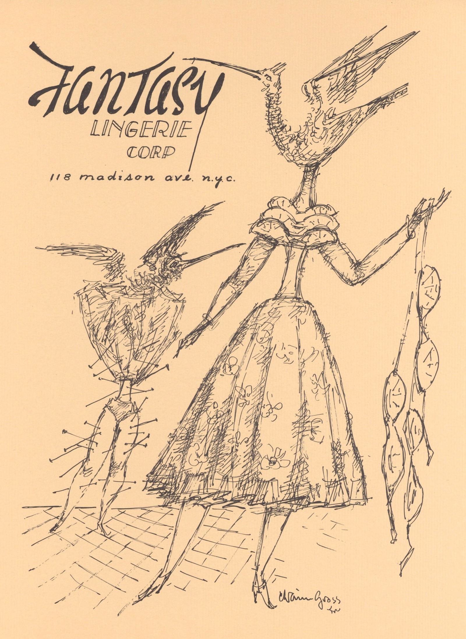 Chaim Gross original lithograph