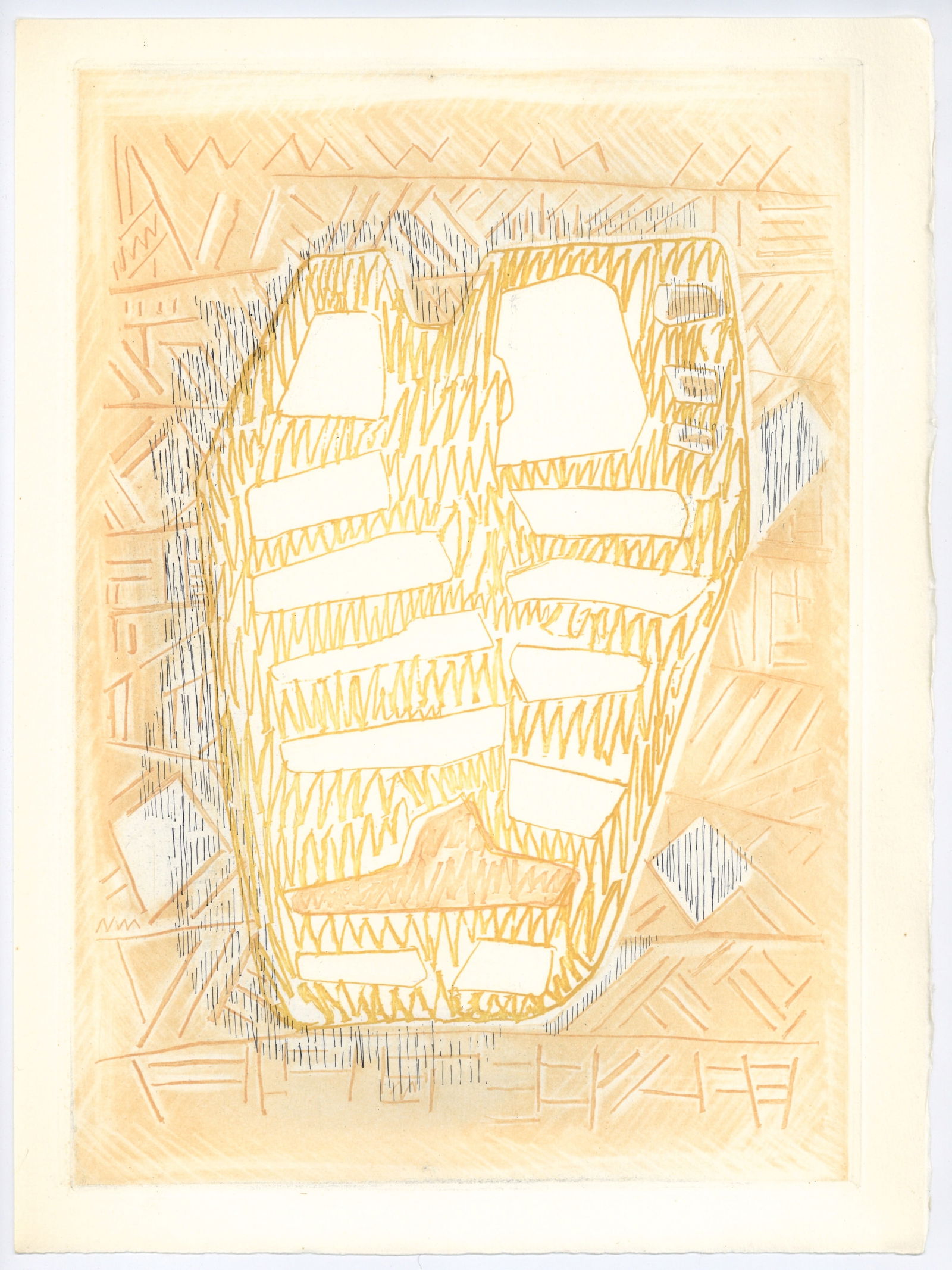 Jean Deyrolle original etching for Paroles Peintes, 1965 (1 of 1)