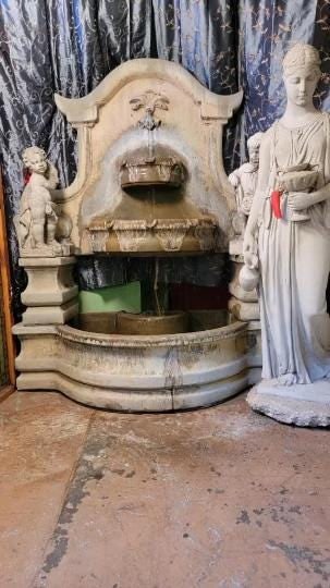 Antique Tuscan Stone Fountain - 5