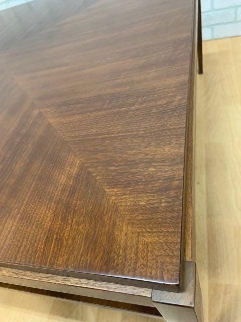 Mid Century Modern Tapered Leg 2 Tier Square Coffee Table by Baker - 9