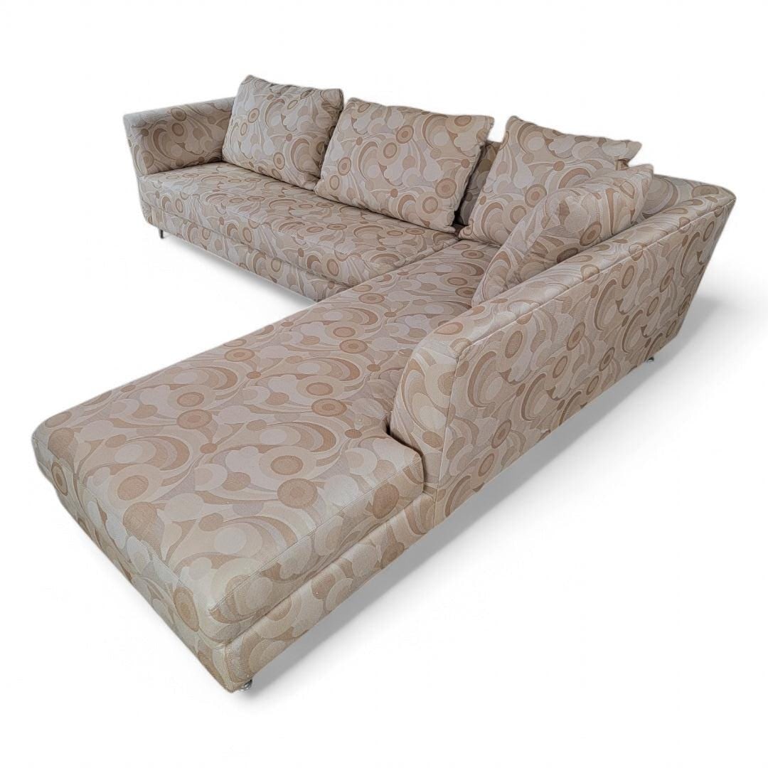 Postmodern L-Shaped Chaise Sofa by Carsons Sectional Sofa - 2