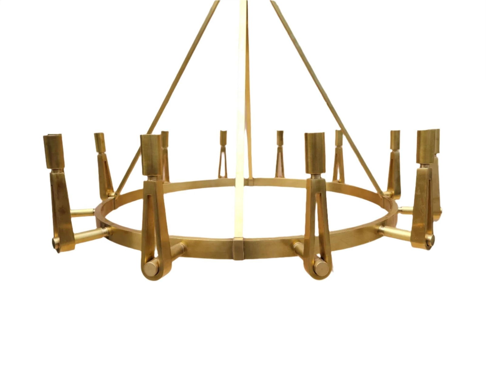 Alpha Chandelier by Thomas O'Brien for Visual Comfort Co.: Title: Alpha Chandelier by Thomas O'Brien for Visual Comfort Co. Description: Materials: Metal Alpha Chandelier by Thomas O'Brien for Visual Comfort & Co. The Alpha Chandelier is a piece of transi