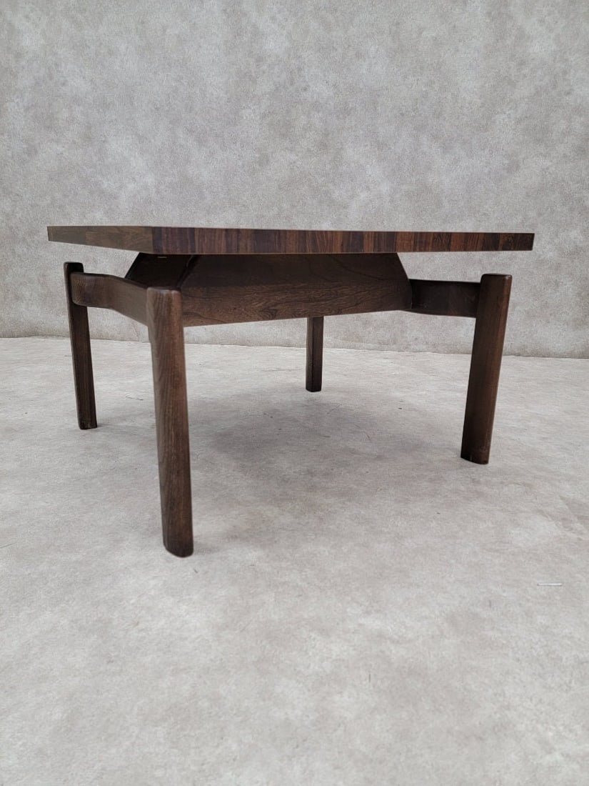 Mid Century Modern Jens Risom Style Floating Formula Side Table with Coffee Table - Set of 2 - 6