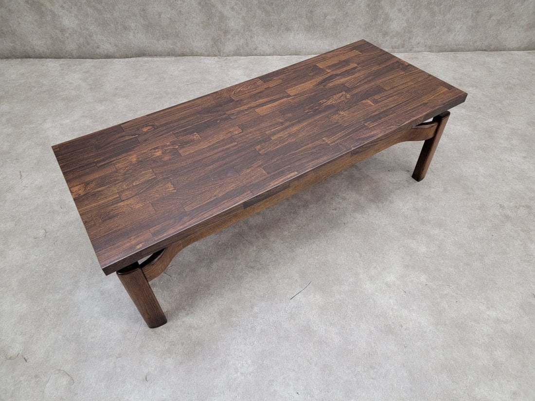 Mid Century Modern Jens Risom Style Floating Formula Side Table with Coffee Table - Set of 2 - 7