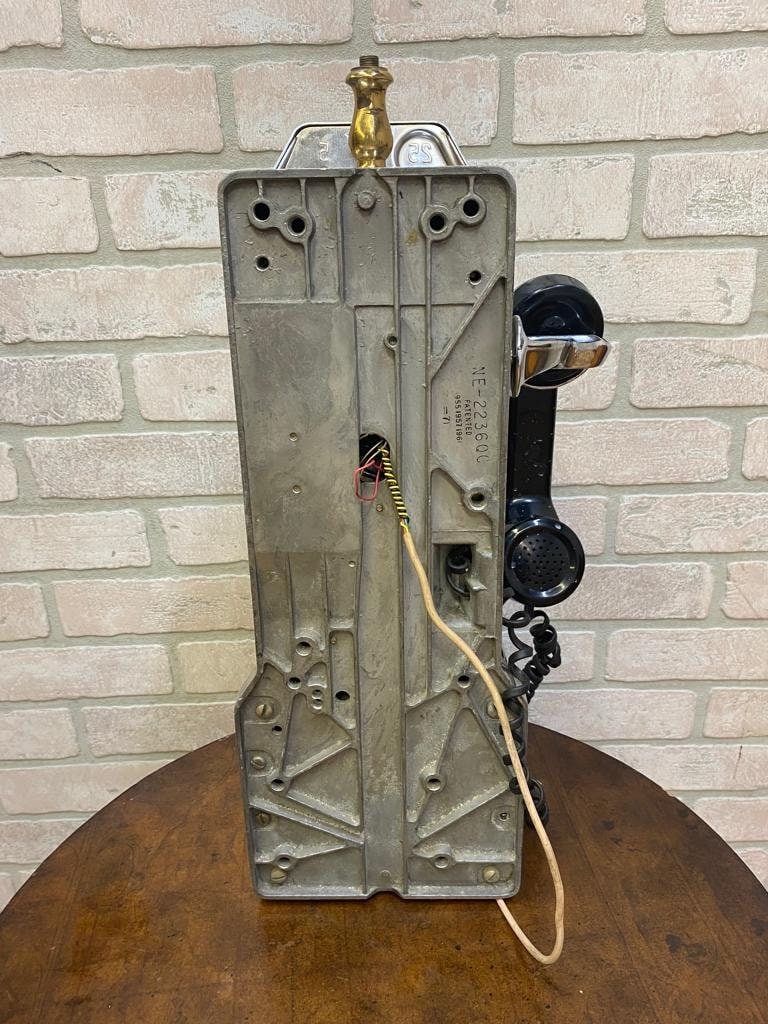 Vintage Chrome Northern Electric Touch Tone Phone with 3 Coin Slot - 6