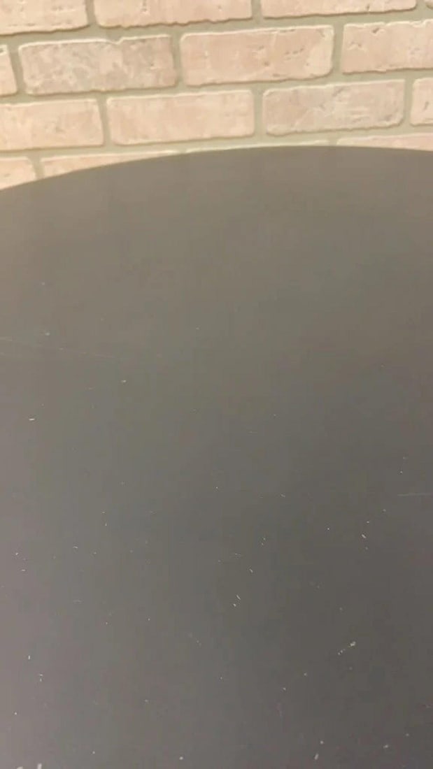 Vintage Modern Metal Drum Side Table - 3