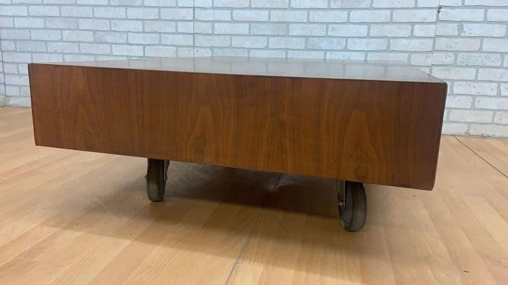 Mid Century Modern Walnut Coffee Table Designed By Kipp Stewart for Drexel - 2