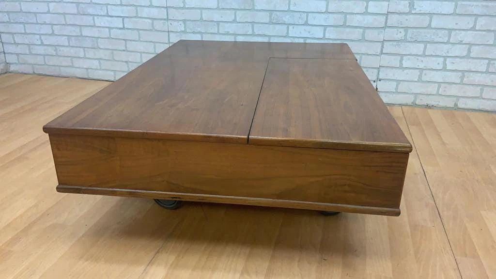 Mid Century Modern Walnut Coffee Table Designed By Kipp Stewart for Drexel - 6