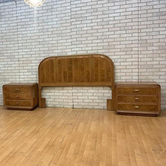 Art Deco American of Martinsville Headboard and Nightstand Bedroom Set - 2