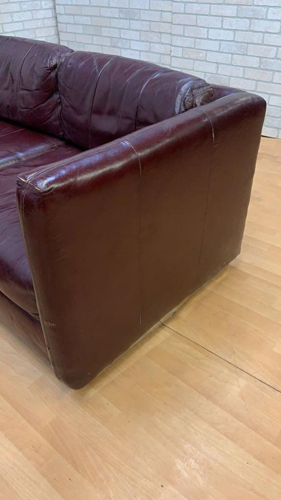 Mid Century Modern Ward Bennett Style Sofas on Chrome Bases for Upholstery - Set of 2 - 4