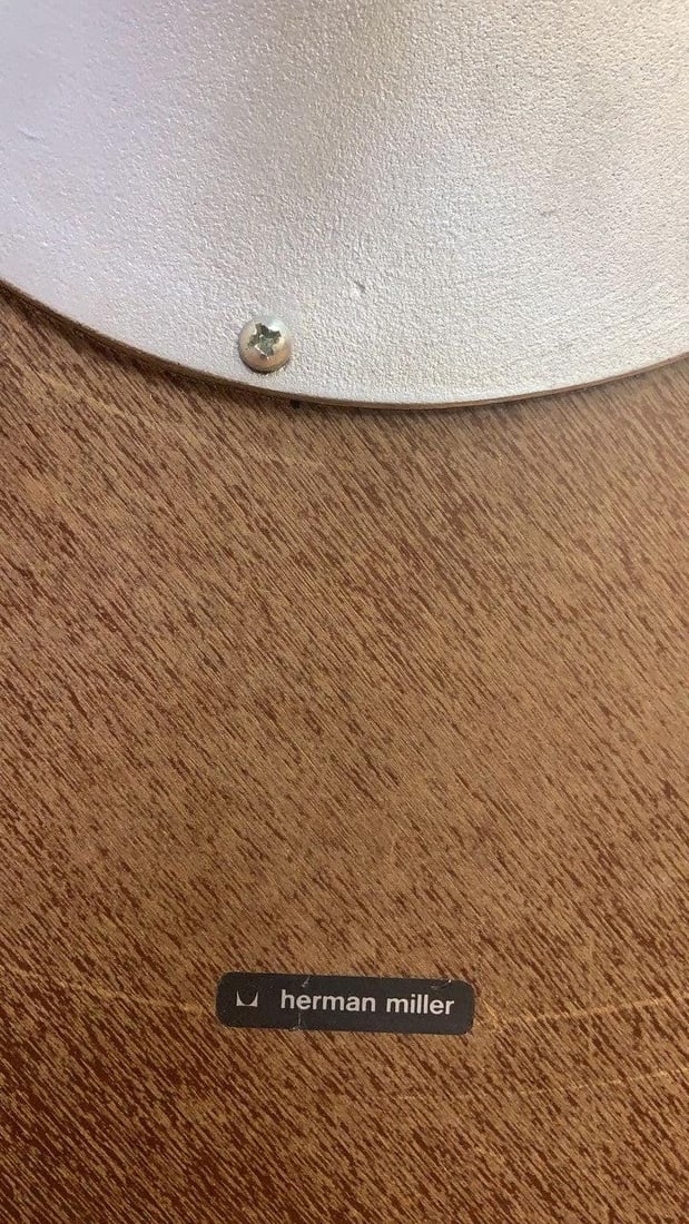 Mid Century Modern Herman Miller Swag Leg Side Table - 7