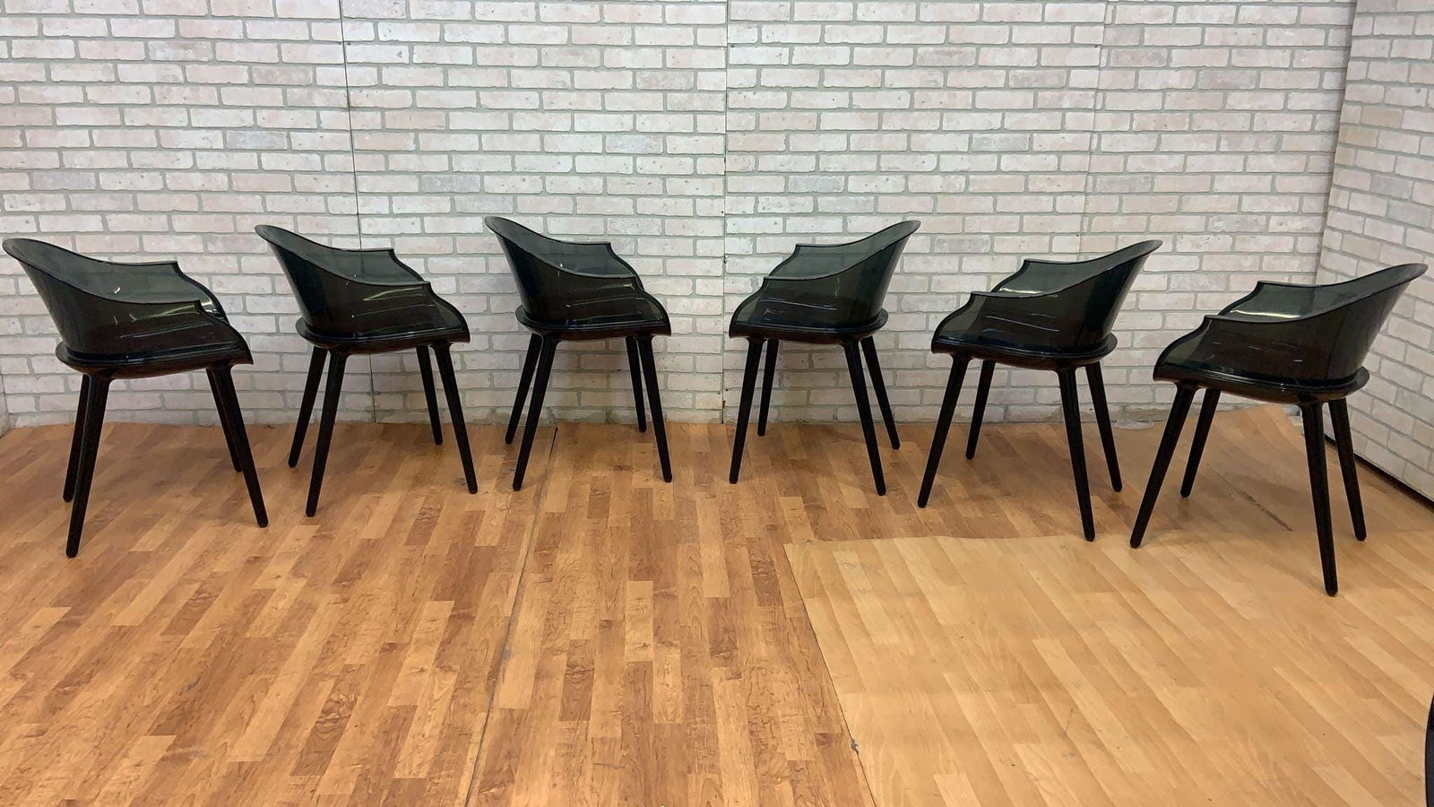 Modern Smoked Cyborg Armchair by Marcel Wanders for Magis Italy - Set of 10 - 2