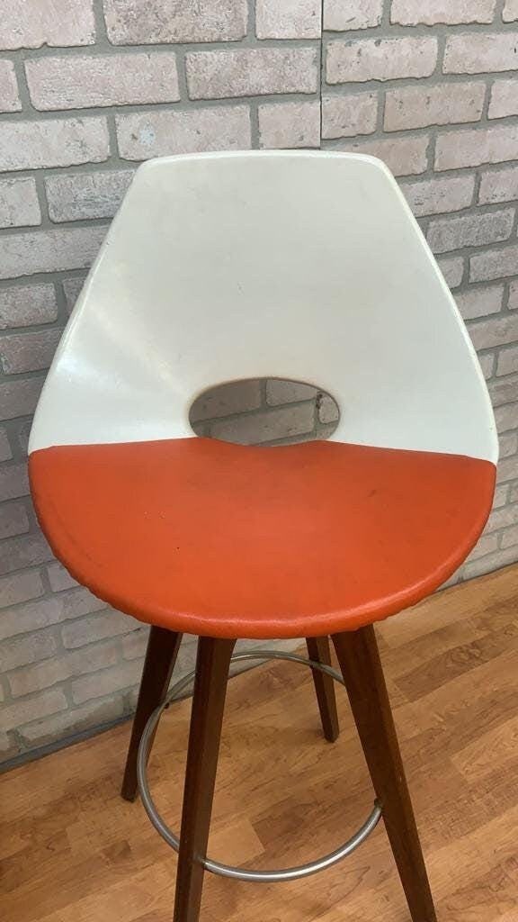 Mid Century Modern Stools Designed by John Yellen - Pair - 6