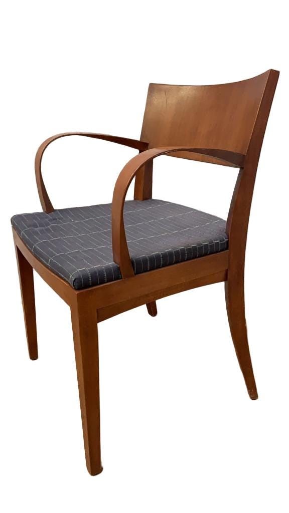 Contemporary Jonathan Crinion for Knoll Wood Side Dining Chairs - Set of 6 - 7