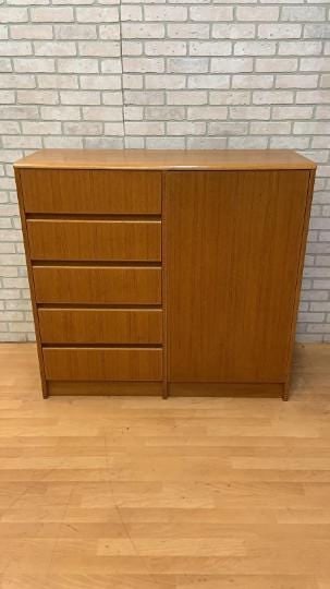 Mid Century Modern Sannemann Danish Bachelor Wardrobe Chest