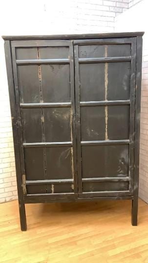 Vintage Chinese Pierced Screen Scholars Cabinet - 3