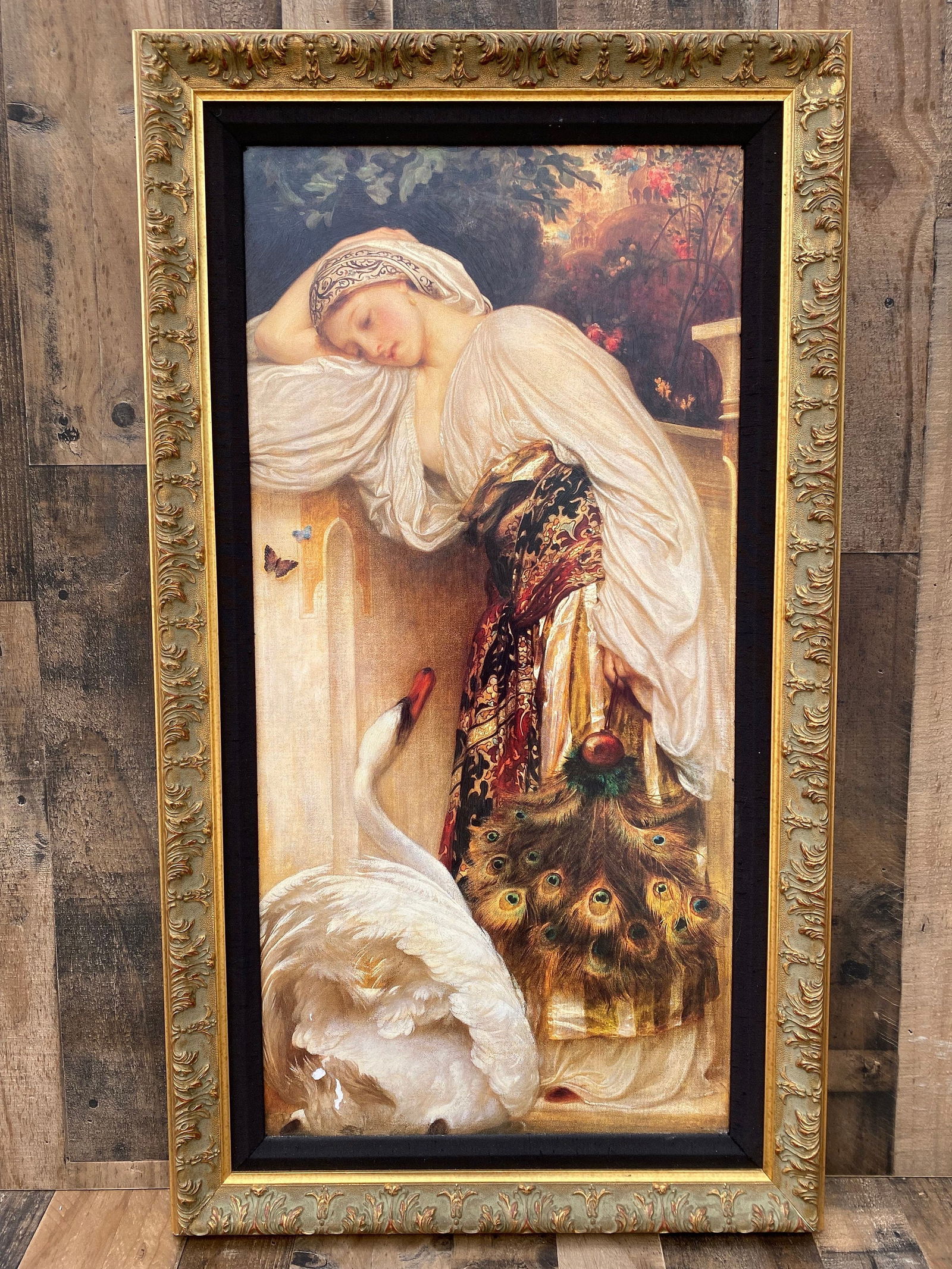 Vintage Printed Reproduction of Odalisque by Frederic Leighton