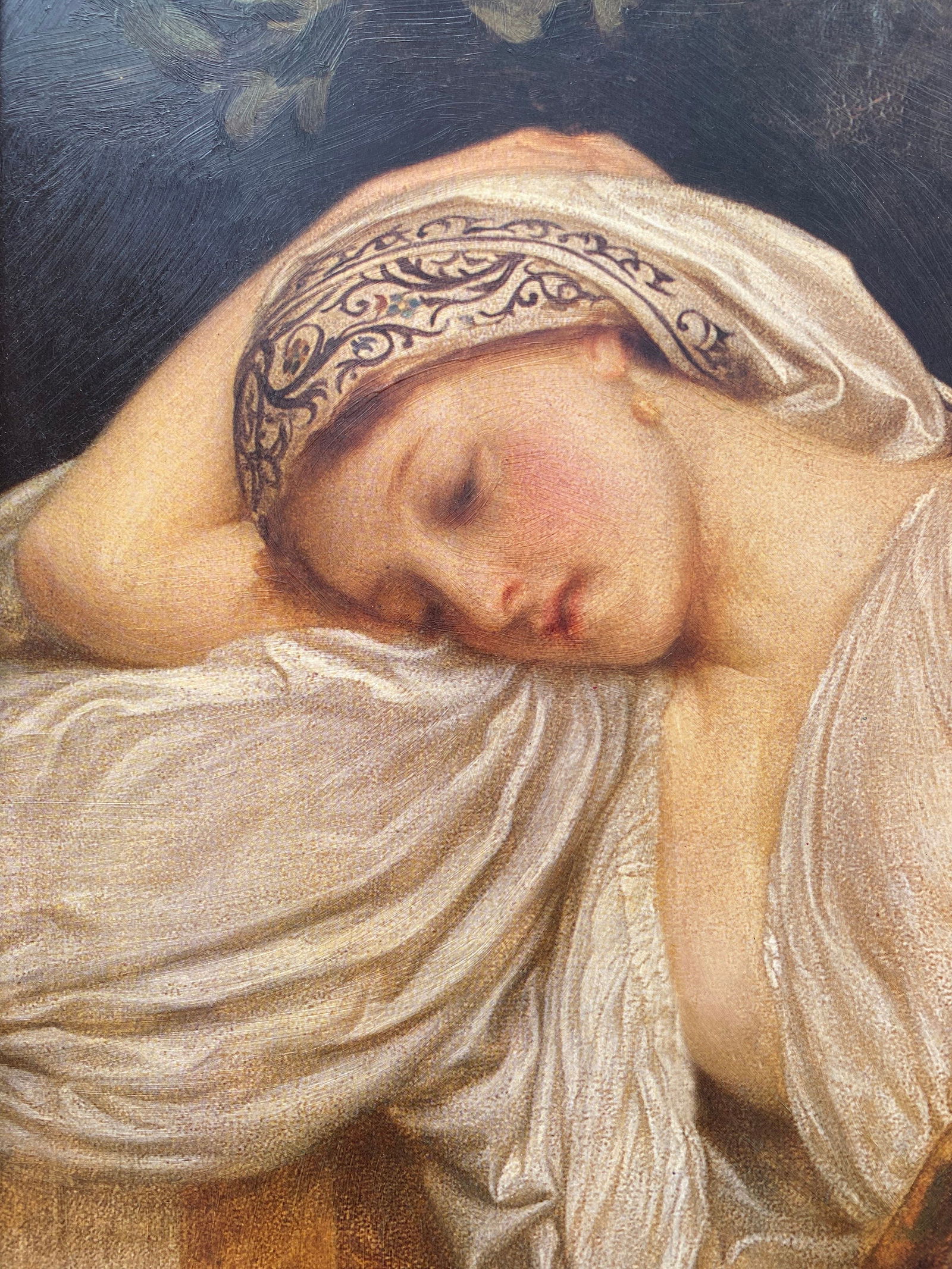 Vintage Printed Reproduction of Odalisque by Frederic Leighton - 3
