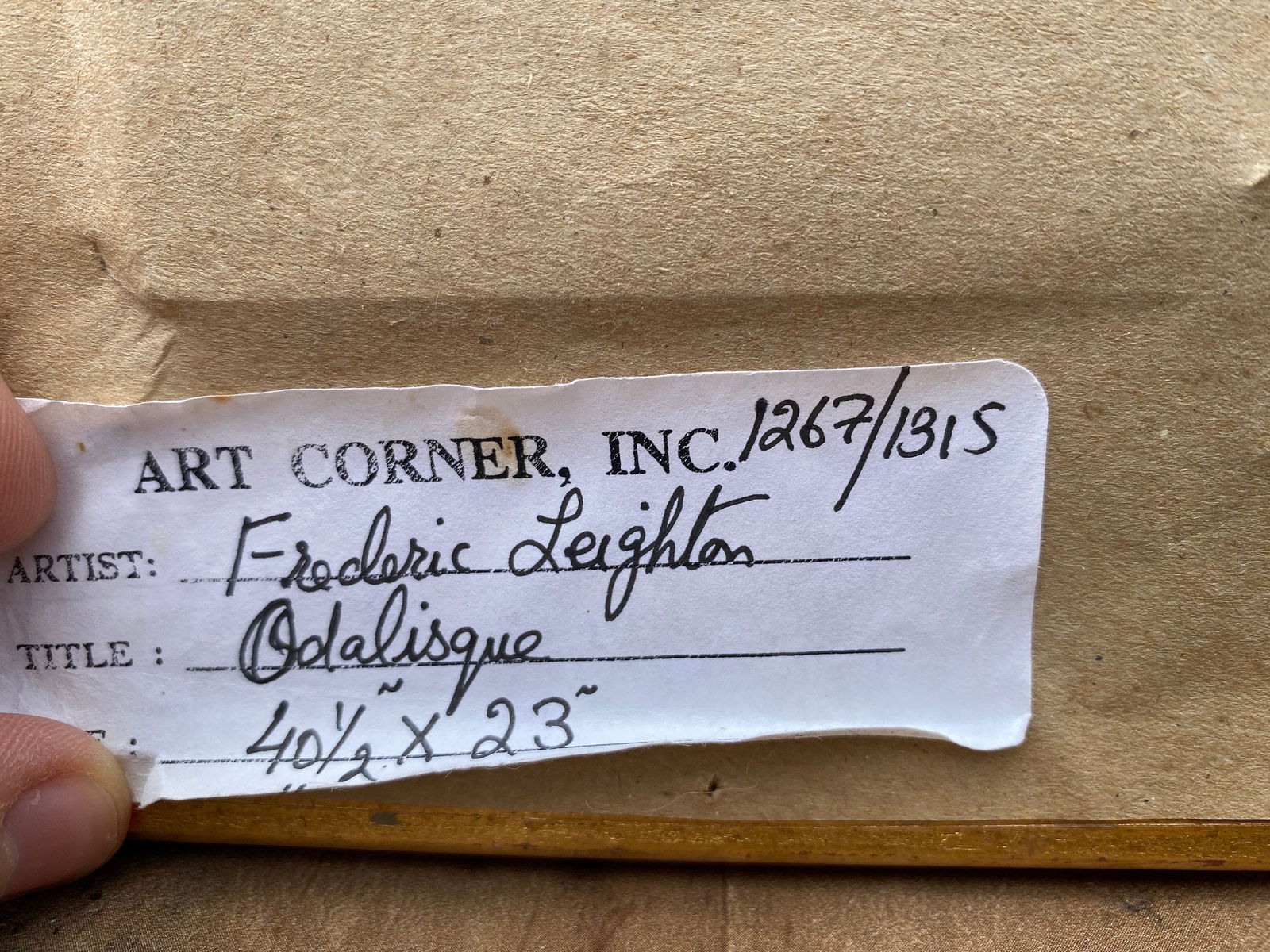 Vintage Printed Reproduction of Odalisque by Frederic Leighton - 8