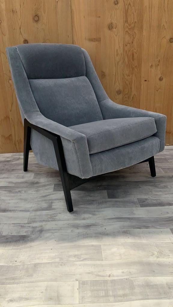 Mid Century Modern Folke Ohlsson for DUX Lounge Chair Newly Reupholstered in Mohair - 7